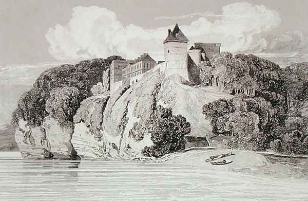 Castle at Tancarville, published 1st October 1821 Oil Painting by John Sell Cotman