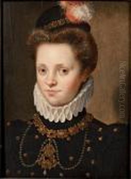 Portrait De Dame Oil Painting by Lavinia Fontana