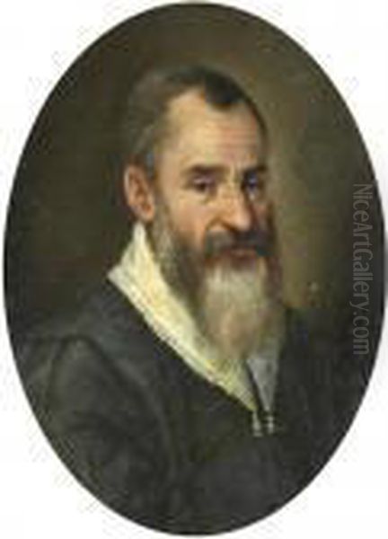 Portrait Of Carlo Sigonio (c. 1524-1584) Oil Painting by Lavinia Fontana