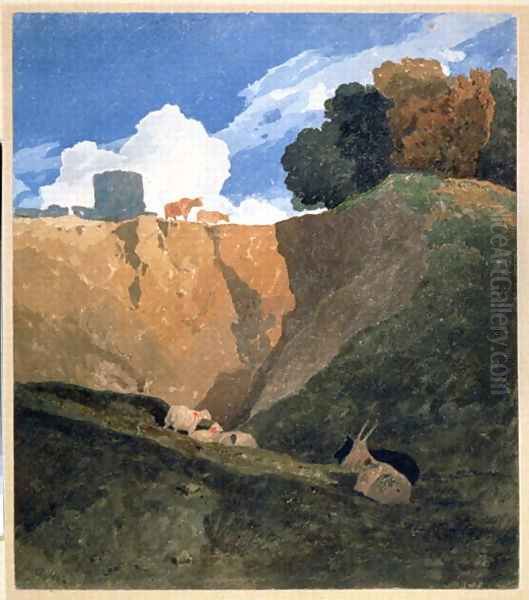 The Marl Pit c.1809-10 Oil Painting by John Sell Cotman