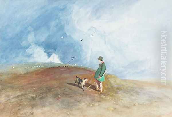 The Shepherd on the Hill, 1831 Oil Painting by John Sell Cotman