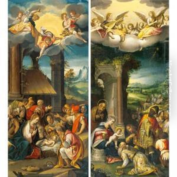 The Adoration Of The Magi Oil Painting by Prospero Fontana