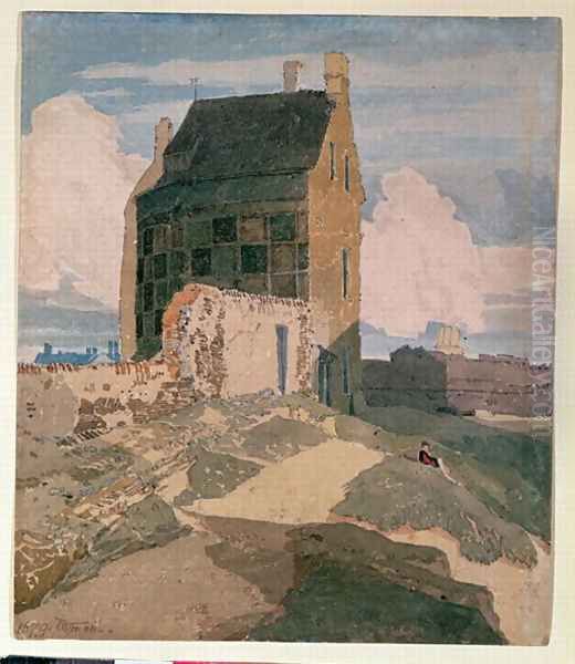 On the Walls, Great Yarmouth c.1812 Oil Painting by John Sell Cotman