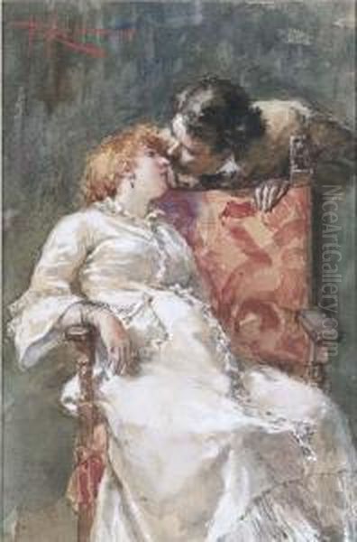 La Dolce Attesa Oil Painting by Roberto Fontano