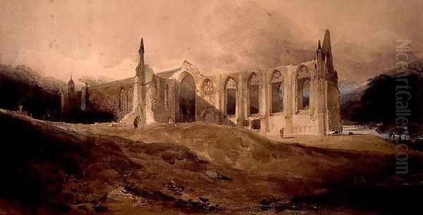 Bolton Abbey Oil Painting by John Sell Cotman