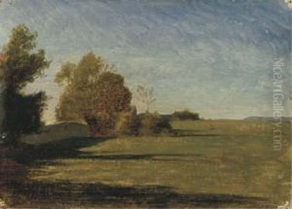 Paesaggio Del Delfinato Oil Painting by Antonio Fontanesi