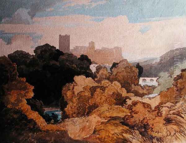 Richmond, Yorkshire Oil Painting by John Sell Cotman