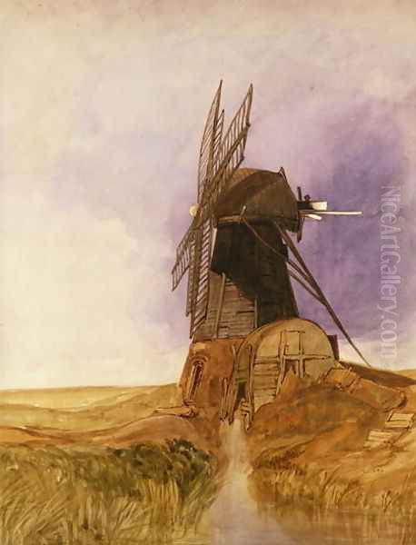 The Mill Oil Painting by John Sell Cotman