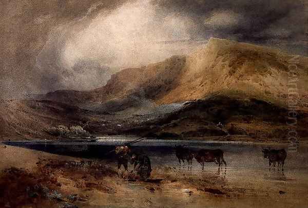 Gormire Lake, Yorkshire, c.1803 Oil Painting by John Sell Cotman