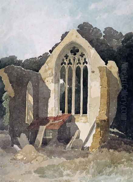 The Refectory at Walsingham Priory Oil Painting by John Sell Cotman