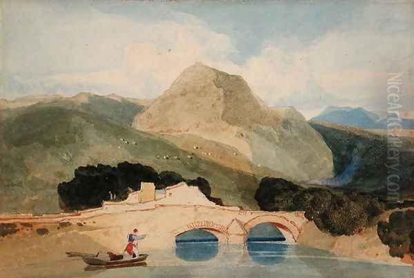 Tan-y-Bwlch Oil Painting by John Sell Cotman