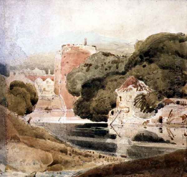 The Water Gate, York Oil Painting by John Sell Cotman