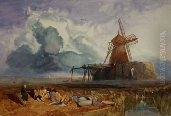 St. Benet's Abbey Norfolk, 1831 Oil Painting by John Sell Cotman