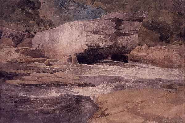 The Scotchman's Stone on the Greta, 1808 Oil Painting by John Sell Cotman