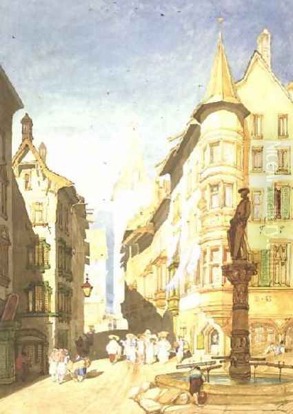 Schaffhausen, c.1820-30 Oil Painting by John Sell Cotman