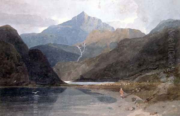 Snowdon, North Wales Oil Painting by John Sell Cotman