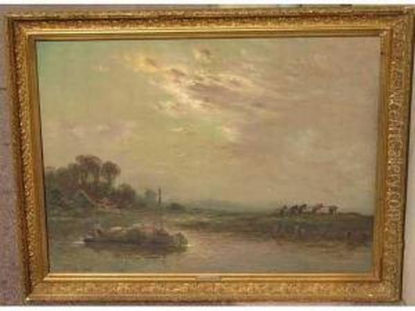 Le Remorquage De La Peniche Oil Painting by Henri Louis Foreau