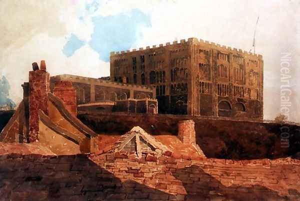 Norwich castle, c.1808-9 Oil Painting by John Sell Cotman