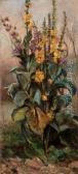 Fiori Oil Painting by Achille Formis Befani