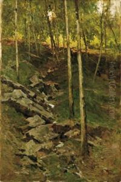 Nel Bosco Oil Painting by Achille Formis Befani