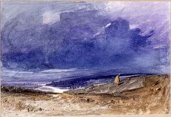 Moorland and River Oil Painting by John Sell Cotman