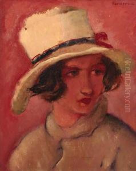 Girl With Summer Hat by Rodolphe Fornerod