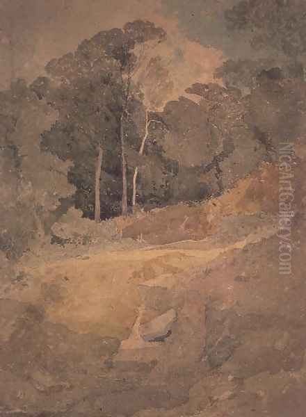 Duncombe Park, 1805-6 Oil Painting by John Sell Cotman