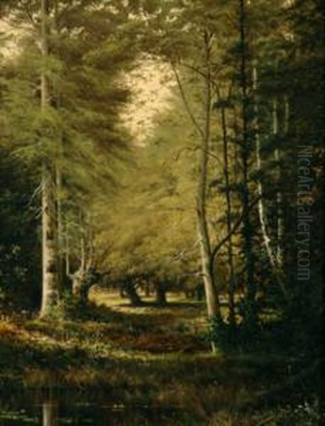 Woodstock Park Oil Painting by H. Forrest