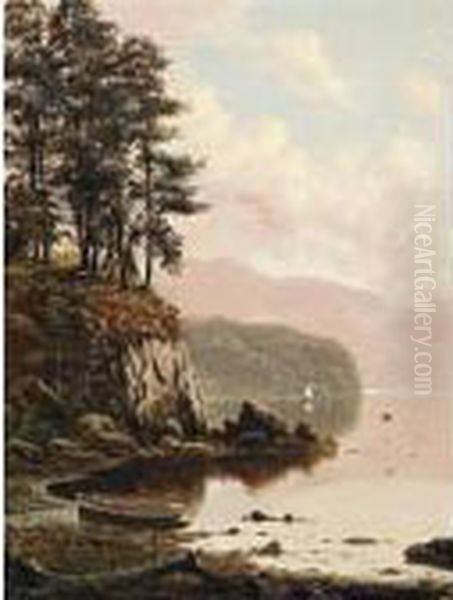 Friars Cragg Oil Painting by H. Forrest