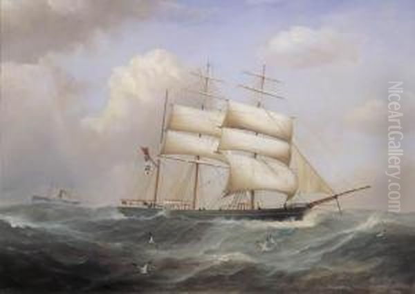 Last Unit Of The Fleet, Helen Oil Painting by H. Forrest