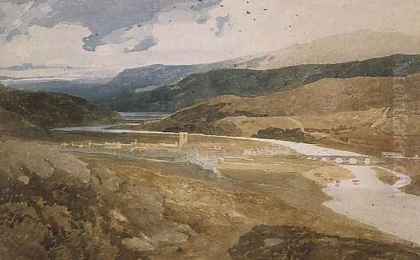 Dolgelly, North Wales, 1804-05 Oil Painting by John Sell Cotman