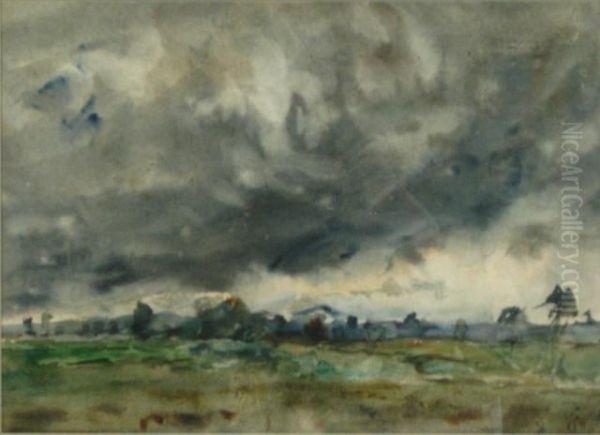 Amunich-era Landscape Oil Painting by William Forsyth