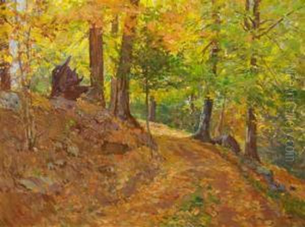 Autumn Scene Oil Painting by William Forsyth