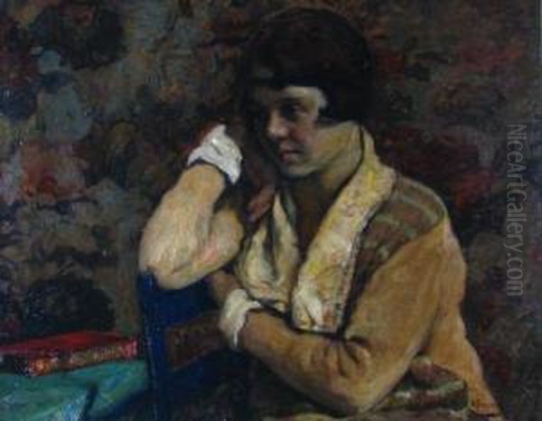 Portrait Of Constance Oil Painting by William Forsyth