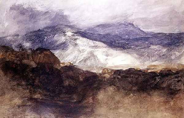 Welsh Mountains Oil Painting by John Sell Cotman