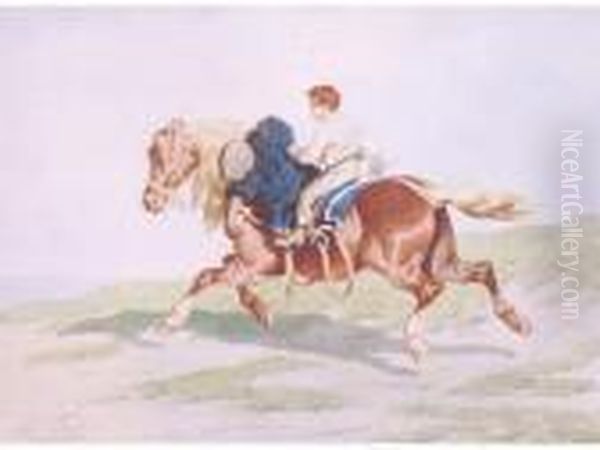 Jeune Cavalier Oil Painting by Theodore Fort