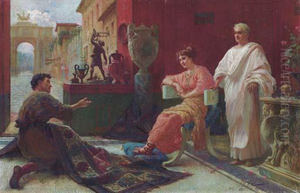 The Carpet Merchant Oil Painting by Eduardo Forti