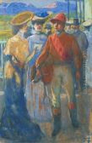 Le Jockey Oil Painting by Fortuney