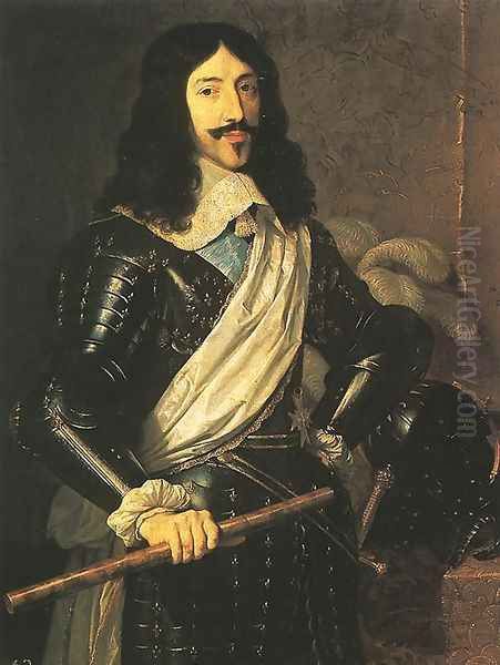 King Louis XIII 1655 Oil Painting by Philippe de Champaigne