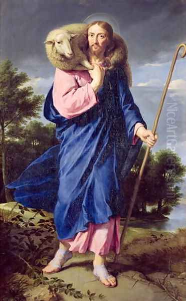 The Good Shepherd, c.1650-60 Oil Painting by Philippe de Champaigne