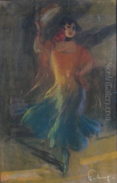 Spanish Dancer Oil Painting by Louis Fortuney