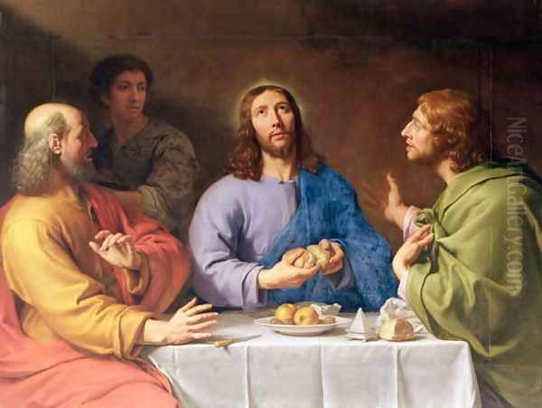 The Supper at Emmaus 2 Oil Painting by Philippe de Champaigne