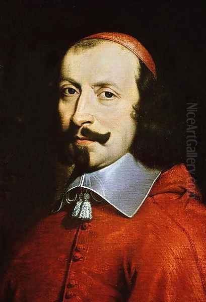 Cardinal Jules Mazarin (1602-61) Oil Painting by Philippe de Champaigne