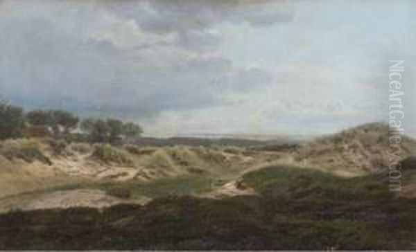 A View From The Dunes Oil Painting by Harald Foss