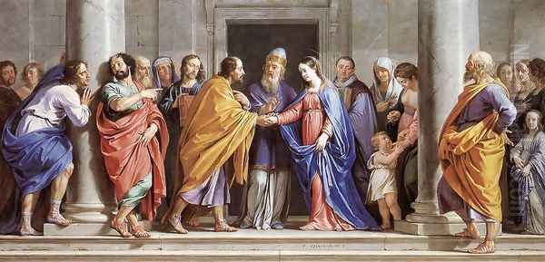 The Marriage of the Virgin c. 1644 Oil Painting by Philippe de Champaigne