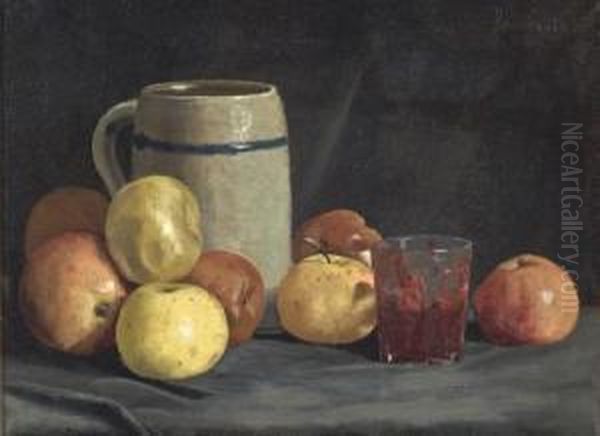 Still Life With Apples Oil Painting by Ben Foster