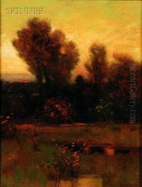 Evening Landscape Oil Painting by Ben Foster