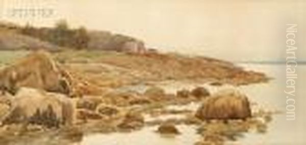 Rocky Coast Oil Painting by Ben Foster