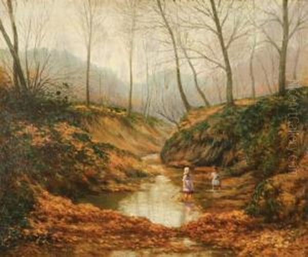 A Game In The Woods Oil Painting by Ben Foster