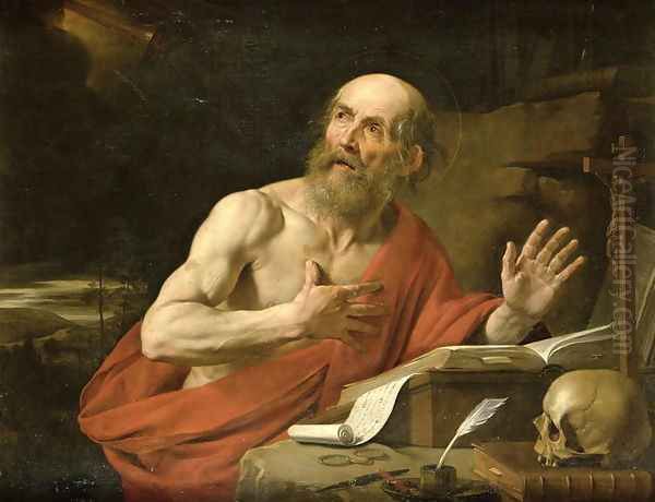 St Jerome Oil Painting by Philippe de Champaigne